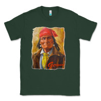 Sports Green geronimo apache warrior native american t shirt Classic Tee - linhVisuals
