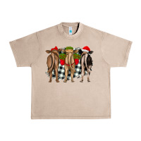 French Oak christmas heifers back view Urban Heavy Tee - RanaPortraitStore