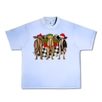 Christmas Heifers Back View Urban Heavy Tee | Teevron
