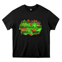 Black halloween leopard lines background Heavy Core Tee - BundleAndBundleShop