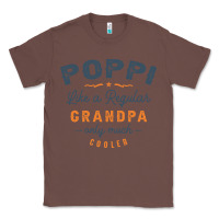 Chestnut Mens Poppi Like a Regular Grandpa Funny Fathers Day Classic Tee - linhVisuals