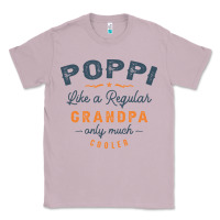 Lilac Mens Poppi Like a Regular Grandpa Funny Fathers Day Classic Tee - linhVisuals