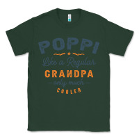 Sports Green Mens Poppi Like a Regular Grandpa Funny Fathers Day Classic Tee - linhVisuals
