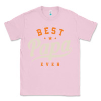 Bubblegum Pink Mens Best Papa Ever Funny Fathers Day Classic Tee - linhVisuals