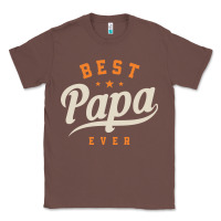 Chestnut Mens Best Papa Ever Funny Fathers Day Classic Tee - linhVisuals