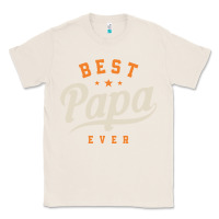 Natural Mens Best Papa Ever Funny Fathers Day Classic Tee - linhVisuals