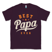 Plum Mens Best Papa Ever Funny Fathers Day Classic Tee - linhVisuals