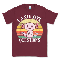 Burgundy i axolotl questions funny axolotl costume for axolotl lovers t shirt Classic Tee - linhVisuals
