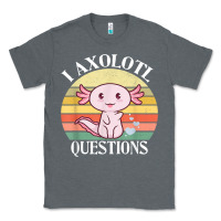Charcoal Heather i axolotl questions funny axolotl costume for axolotl lovers t shirt Classic Tee - linhVisuals