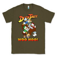 Army Green woo hoo duck tales art gift for fans Classic Tee - linhVisuals