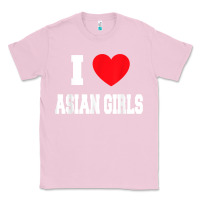 Bubblegum Pink i love asian girls t shirt Classic Tee - linhVisuals