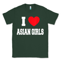 Sports Green i love asian girls t shirt Classic Tee - linhVisuals