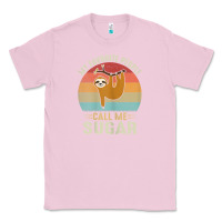 Bubblegum Pink womens my favorite people call me sugar cute sloth lover grandma Classic Tee - linhVisuals