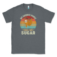 Charcoal Heather womens my favorite people call me sugar cute sloth lover grandma Classic Tee - linhVisuals