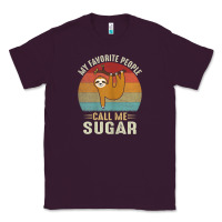 Plum womens my favorite people call me sugar cute sloth lover grandma Classic Tee - linhVisuals