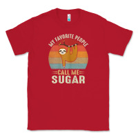 Red womens my favorite people call me sugar cute sloth lover grandma Classic Tee - linhVisuals