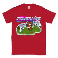 Red powerline Classic Tee - linhVisuals