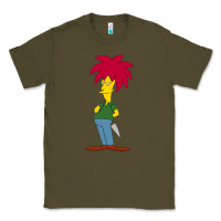 Army Green simpson Classic Tee - linhVisuals