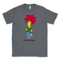 Charcoal Heather simpson Classic Tee - linhVisuals