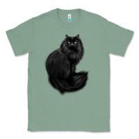 Sage black cat Classic Tee - linhVisuals