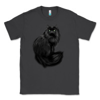 Smoke black cat Classic Tee - linhVisuals