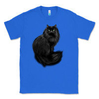 True Royal black cat Classic Tee - linhVisuals