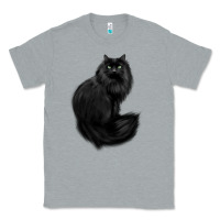 Heather Grey black cat Classic Tee - linhVisuals