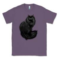 Lavender black cat Classic Tee - linhVisuals