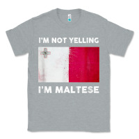 Heather Grey i'm not yelling i'm maltese shirt  malta flag t shirt Classic Tee - linhVisuals