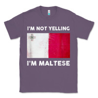 Lavender i'm not yelling i'm maltese shirt  malta flag t shirt Classic Tee - linhVisuals