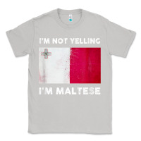 Moon Dust i'm not yelling i'm maltese shirt  malta flag t shirt Classic Tee - linhVisuals