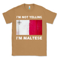 Toasted Coconut i'm not yelling i'm maltese shirt  malta flag t shirt Classic Tee - linhVisuals