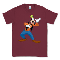 Burgundy goofy Classic Tee - linhVisuals