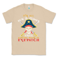 Mushroom it's all fun & games until someone needs an eyepatch pirate t shirt Classic Tee - linhVisuals