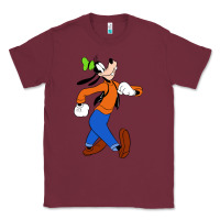 Burgundy goofy Classic Tee - linhVisuals