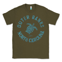 Army Green jcombs outer banks, nc, sea turtle hoodie Classic Tee - linhVisuals