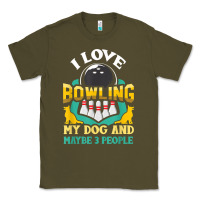 Army Green bowling shirt funny dog lover quote bowler gift t shirt Classic Tee - linhVisuals