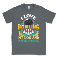 Charcoal Heather bowling shirt funny dog lover quote bowler gift t shirt Classic Tee - linhVisuals