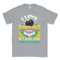 Heather Grey bowling shirt funny dog lover quote bowler gift t shirt Classic Tee - linhVisuals