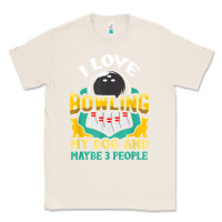 Natural bowling shirt funny dog lover quote bowler gift t shirt Classic Tee - linhVisuals