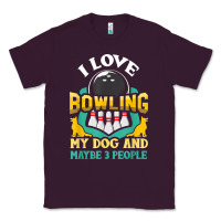 Plum bowling shirt funny dog lover quote bowler gift t shirt Classic Tee - linhVisuals