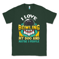 Sports Green bowling shirt funny dog lover quote bowler gift t shirt Classic Tee - linhVisuals