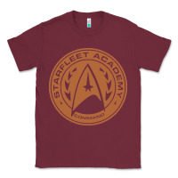Burgundy star fleet academy dropout stars trekie trek geek Classic Tee - linhVisuals