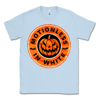 Dusty Blue motionless in white hellowen Classic Tee - linhVisuals