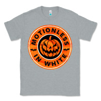Heather Grey motionless in white hellowen Classic Tee - linhVisuals