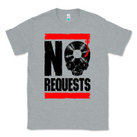 Heather Grey no requests dj turntable vinyl record Classic Tee - linhVisuals