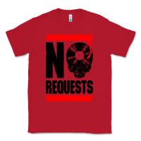 Red no requests dj turntable vinyl record Classic Tee - linhVisuals