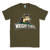 Army Green wright state Classic Tee - linhVisuals