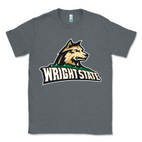 Charcoal Heather wright state Classic Tee - linhVisuals