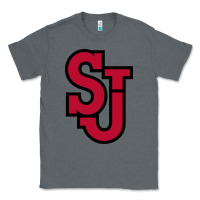 Charcoal Heather st. john's red Classic Tee - linhVisuals